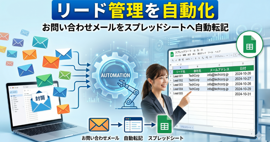 リード管理をスプレッドシートに自動転記